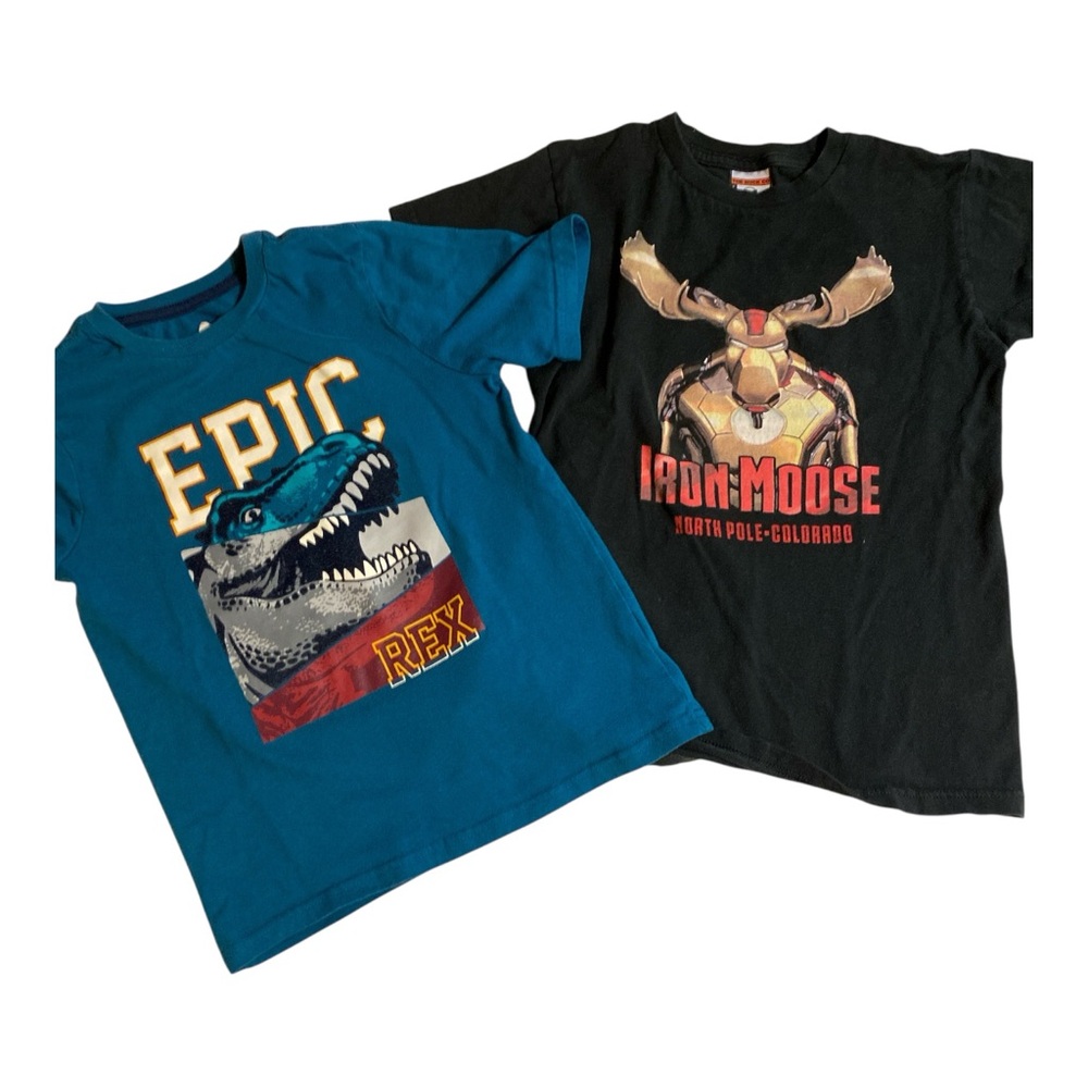 Epic Rex and Iron Moose Kids Short Sleeve Tees
